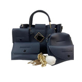 Leather Purse set blue