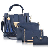 Leather Purse set blue